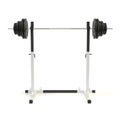 Squat rack. Adjustable barbell stand