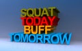 squat today buff tomorrow on blue