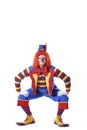 Squatting Circus Clown