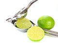 Squeeze of lime Royalty Free Stock Photo