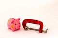 The squeeze on retirement savings concept Royalty Free Stock Photo