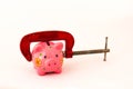 The squeeze on retirement savings concept Royalty Free Stock Photo