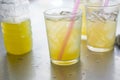 Squeezed sugar cane juice in glass Royalty Free Stock Photo