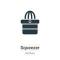 Squeezer vector icon on white background. Flat vector squeezer icon symbol sign from modern kitchen collection for mobile concept