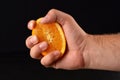 Squeezing a half orange