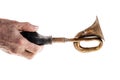 Squeezing horn Royalty Free Stock Photo
