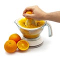 Squeezing Orange Juice Royalty Free Stock Photo