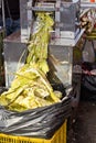 Squeezing sugar cane juice Royalty Free Stock Photo