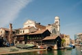 Squero di San Trovaso. Workshop for making gondolas, Venice, Italy - may 2023 Royalty Free Stock Photo