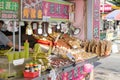 Squid and bamboo juice vendor at Danshui shopping area