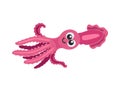 Squid Cartoon Illustration Royalty Free Stock Photo