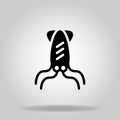 Squid icon or logo in glyph