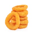 Squid or onion rings isolated Royalty Free Stock Photo