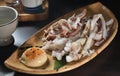 Japanese cuisine Cuttlefish salad Royalty Free Stock Photo