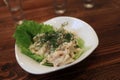 Squid salad with mayonnaise