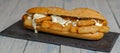 squid sandwich with mayonnaise