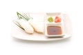 squid sushi nigiri - japanese food style Royalty Free Stock Photo