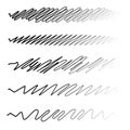 Squiggle / squiggly wavy line stripe set of 5