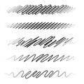 Squiggle / squiggly wavy line stripe set of 5