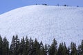 In Bounds Hike Zone at Mount Bachelor Royalty Free Stock Photo