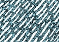Squiggly hand-drawn broken line reverse design, black liquid style