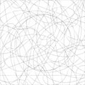 Squiggly random sketch, sketchy random lines. Tangled lines. Knot design element. Wiggly, curvy lines