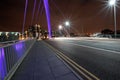 The Squinty Bridge st night, Glasgow Royalty Free Stock Photo