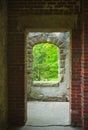 Squires Castle passageway and window Royalty Free Stock Photo