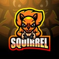 Squirrel esport logo mascot design