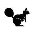 Squirrel icon, vector illustration, sign on isolated background Royalty Free Stock Photo