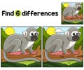 Squirrel Monkey Animal Find The Differences