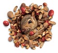 Squirrel Nut Burst Royalty Free Stock Photo