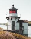 Squirrel Point Light, in Arrowsic, Maine Royalty Free Stock Photo