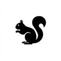 Squirrel Silhouette Royalty Free Stock Photo