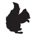 squirrel silhouette. Vector illustration decorative design Royalty Free Stock Photo