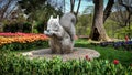 Squirrel statue in Hidiv Kasri istanbul