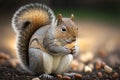 Squirrels are known for their love of nuts Royalty Free Stock Photo