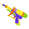 Squirt gun icon, cartoon style