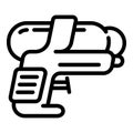 Squirt gun icon, outline style