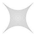Squished, condensed, pinched lines abstract geometric element. concentrated, compressed, condensed shape. distorted, deformed mesh