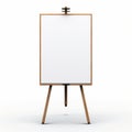 squre demo white board on pure white background