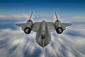 SR-71 Blackbird spy plane Royalty Free Stock Photo