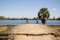 Srah Srang Reservoir, Angkor, Cambodia Royalty Free Stock Photo