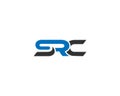 SRC Letter Modern Logo Royalty Free Stock Photo