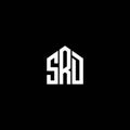SRD letter logo design on BLACK background. SRD creative initials letter logo concept. SRD letter design Royalty Free Stock Photo