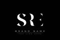 SRE abstract letter logo design Royalty Free Stock Photo