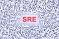 SRE concept binary code 3D Royalty Free Stock Photo