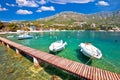 Srebreno coastline and waterfront view, tourist archipelago of Dubrovnik