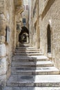 Sreet of Jerusalem Old City Alley . Israel Royalty Free Stock Photo