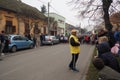 Sremska Mitrovica, Serbia, 22 November 2021. Sports competition for schoolchildren. Children are preparing for the start